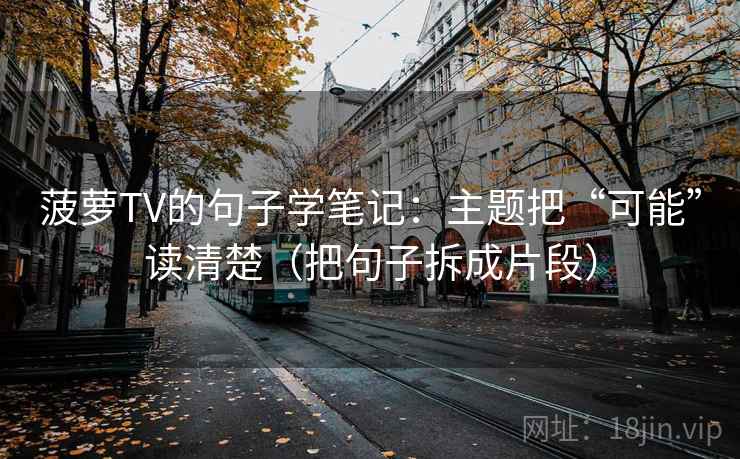 菠萝TV的句子学笔记：主题把“可能”读清楚（把句子拆成片段）